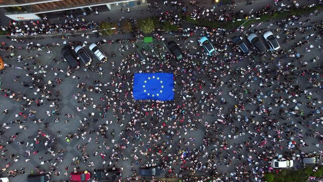 manifest with eu flag aerial view