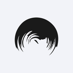 black paint brush, stroke, line, grunge. freehand drawing doodle. artistic dirty.