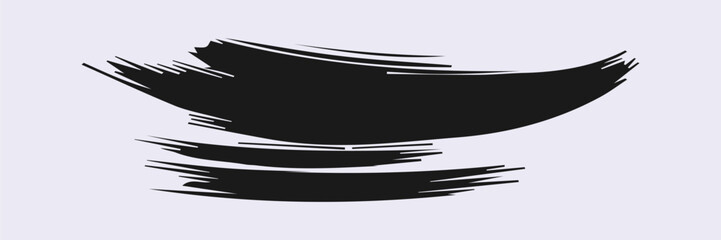 ink Brush Stroke, Dirty textures of banners, boxe, frames and design element