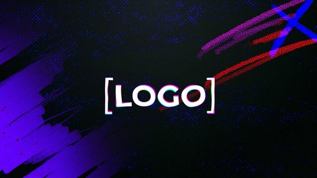 Grunge Glitch Logo