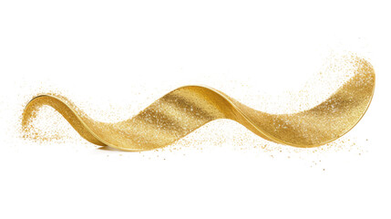 Naklejka premium gold glitter isolated on white.