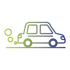 Global Warming icon on gradient style. the environment icon