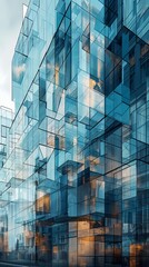 geometric glass facade