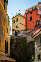 Magic of the Cinque Terre. Timeless images. Vernazza immersed in the color of the houses and the sea