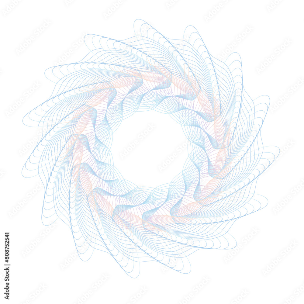 Poster Abstract background with guilloche lines pattern. Luxury design pearl color vector template useful for certificate, diploma, official document, formal paper, banner