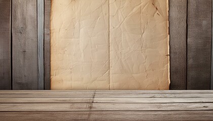 Vintage Paper Texture Adorning Weathered Wall"design background abstract