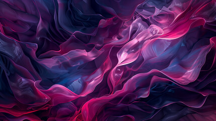 Fuchsia and Navy Abstraction in Fluid Background.