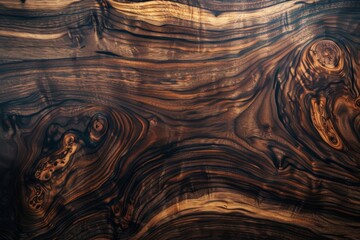 polished wooden tabletop