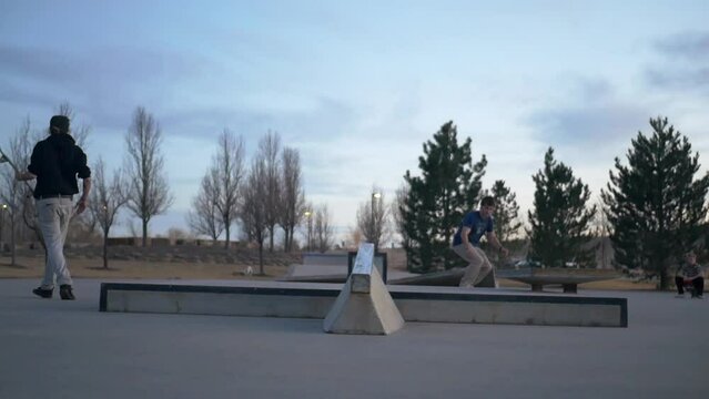 kickflip back nose blunt at the skatepark