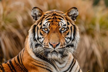 Fototapeta premium Close Up of a Tigers Face