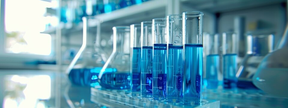 experimento laboratorio. primer plano de tubo de ensayo