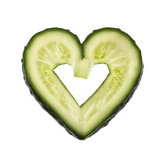 isolated heart shaped freshness, GENERATIVE AI