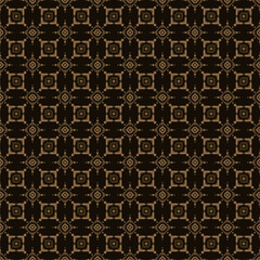 Vector Javanese ethnic batik pattern template with a beautiful and elegant natural color combination