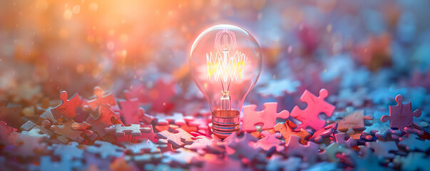 The light bulb is a symbol of new ideas, creativity, and problem-solving