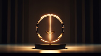 A futuristic light lamp design with sleek and minimalist aesthetics