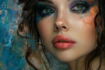 Fototapeta premium a Woman With Makeup