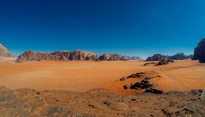 Fototapeta na wymiar Wadi Rum Jordan desert