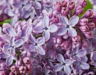 Lila Flieder bl&uuml;ten als Hintergrund vollbild 