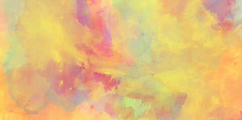 Abstract bright and shinny lovely soft color watercolor background, Modern artistic pattern. Creative artwork. Colorful and bright watercolor background texture with grunge watercolor splashes.