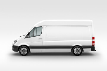 Panel Van Mockup: 3D Rendering on Isolated Background