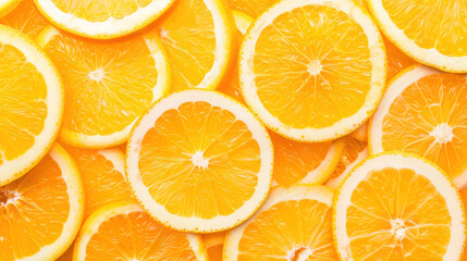 Background of tropical fresh orange slices.
