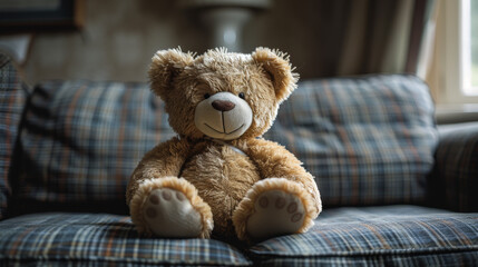 Teddy Bear Comfort: Plush Toy with Bandage Symbolizing Care and Healing