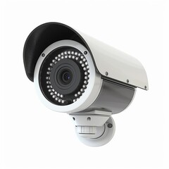 Security camera image on a white background