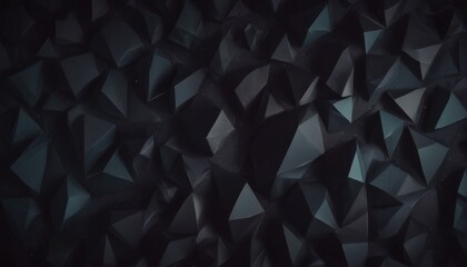 Naklejka premium Dark abstract polygonal background