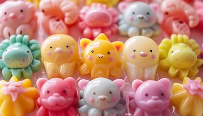 Obraz premium Adorable Animal Figurines Collection