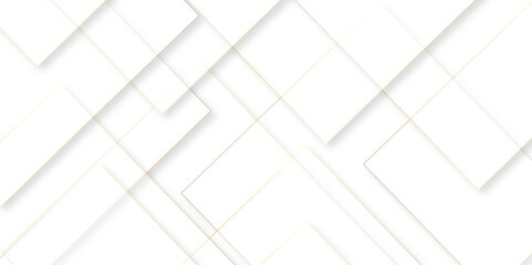Abstract elegant background white and golden line texture. Abstract white geometric overlapping rectangle pattern abstract futuristic background design. data concept. vector illustration.