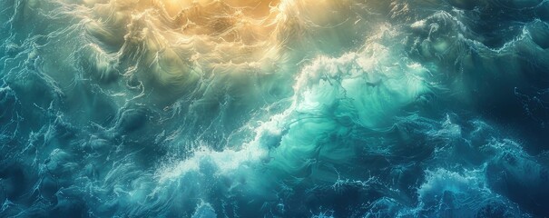water and sun. beautiful, modern,colors blue- green background for websites. 