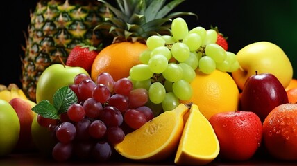 fruits and berries. generative ai
