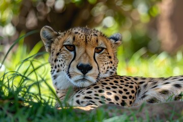 Cheetah Laying Down