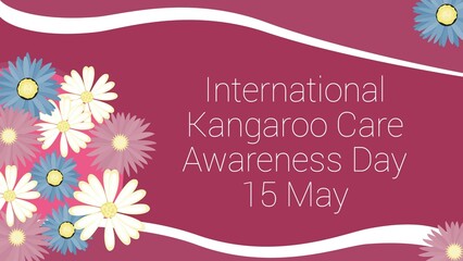 International Kangaroo Care Awareness Day web banner design illustration 