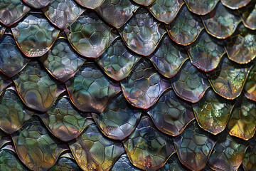 Fototapeta premium Generative ai on theme of beautiful texture snake skin for design natural abstract background