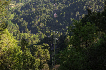 power line network through Natural Park of the Sierras de Cazorla, Segura and Las Villas, Jaén...