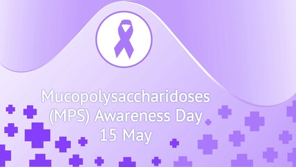 Mucopolysaccharidoses (MPS) Awareness Day Web banner design illustration 