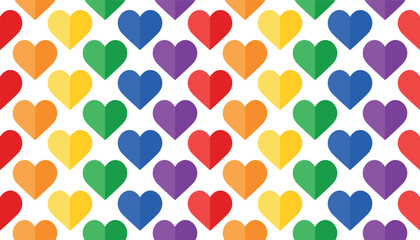 Pattern hearts seamless vector illustration