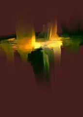 Abstract colors heating light artistic expression 