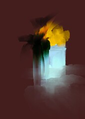 Abstract colors heating light artistic expression 