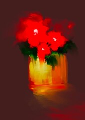 Abstract colors heating light artistic expression 