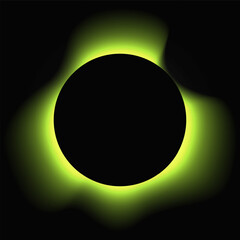 Circle illuminate light frame with color gradient