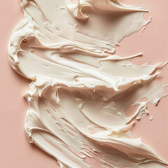 Cosmetic skincare smears cream backgrounds dessert