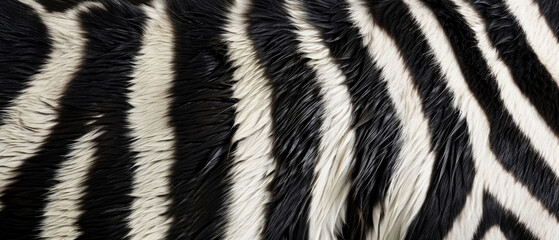 wild zebra animal striped texture fur skin background created with Generative AI Technology