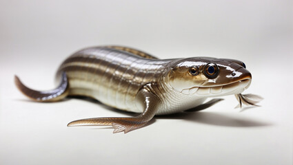 eel on white background