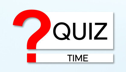 Quiz time concept. Question mark design with quiz time. 