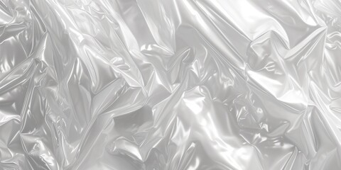 Obraz premium plastic film bag texture background. wrap transparent white materials crumpled dark wallpaper for industrial and manufacturing concepts