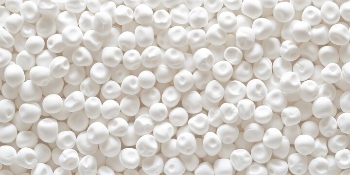 White styrofoam background. Foamed Polystyrol texture. Industrial styrene material surface background