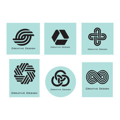icon logo design element creative template