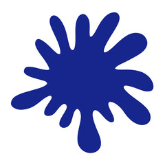blue paint blot 